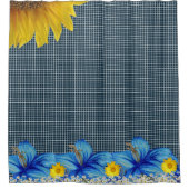 シャワーカーテンひまわり シャワーカーテン (正面)