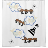 シャワーカーテンアリ雲魚 シャワーカーテン (正面)