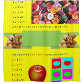 シャワーカーテンアルファベット シャワーカーテン (正面)