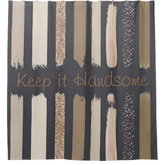 シャワーカーテンアース保ストーン シャワーカーテン (正面)