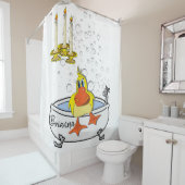 シャワーカーテンイエローシック泡立てキャンドル シャワーカーテン (インサイチュ)