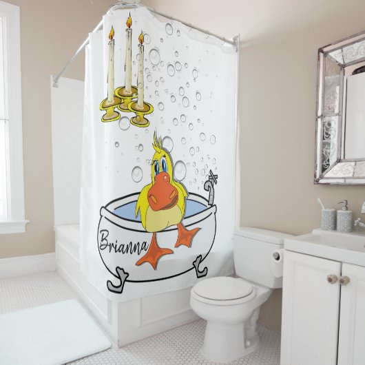 シャワーカーテンイエローシック泡立てキャンドル シャワーカーテン (インサイチュ)