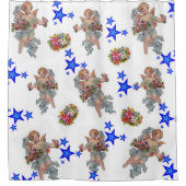 シャワーカーテンエンジェルブルースター シャワーカーテン (正面)