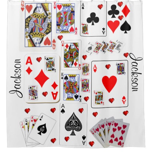 シャワーカーテンエーストランプ シャワーカーテン (正面)