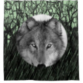 シャワーカーテンオオオカミ シャワーカーテン (正面)