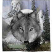 シャワーカーテンオオオカミ シャワーカーテン (正面)