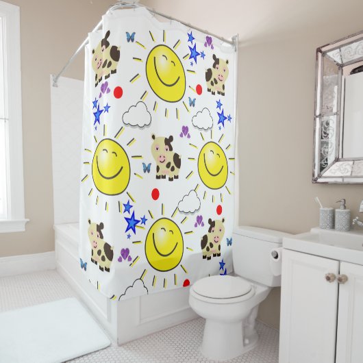 シャワーカーテンカウサンクラウドスター シャワーカーテン (インサイチュ)