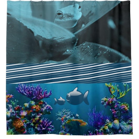 シャワーカーテンカエル シャワーカーテン (正面)