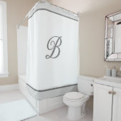 シャワーカーテンカスタムイニシャル シャワーカーテン (インサイチュ)