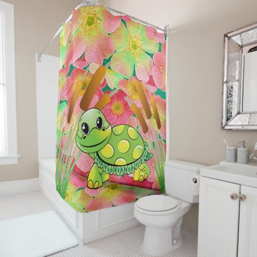 シャワーカーテンカメ シャワーカーテン (インサイチュ)