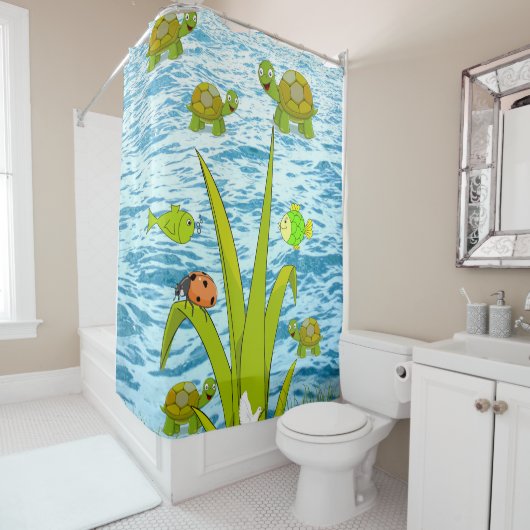 シャワーカーテンカメ シャワーカーテン (インサイチュ)