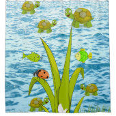 シャワーカーテンカメ シャワーカーテン (正面)