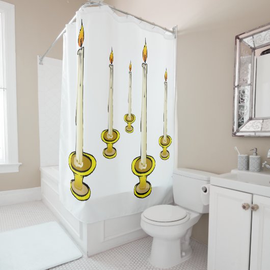 シャワーカーテンキャンドル シャワーカーテン (インサイチュ)