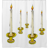 シャワーカーテンキャンドル シャワーカーテン (正面)