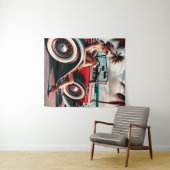 シャワーカーテンクラシックカー タペストリー (インサイチュ(横))