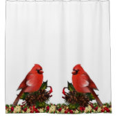 シャワーカーテンクリスマスバード シャワーカーテン (正面)
