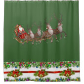 シャワーカーテンクリスマス シャワーカーテン (正面)