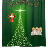シャワーカーテンクリスマス シャワーカーテン (正面)