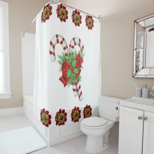 シャワーカーテンクリスマス シャワーカーテン (インサイチュ)