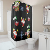 シャワーカーテンクリスマス シャワーカーテン (インサイチュ)
