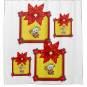 シャワーカーテンクリスマス シャワーカーテン (正面)