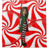 シャワーカーテンクリスマス シャワーカーテン (正面)