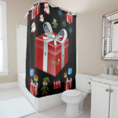 シャワーカーテンクリスマス シャワーカーテン (インサイチュ)