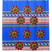 シャワーカーテンクリスマス シャワーカーテン (正面)