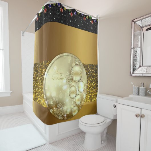 シャワーカーテンクリスマス シャワーカーテン (インサイチュ)