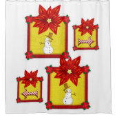 シャワーカーテンクリスマス シャワーカーテン (正面)