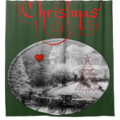 シャワーカーテンクリスマス シャワーカーテン (正面)