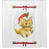 シャワーカーテンクリスマス シャワーカーテン (正面)