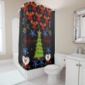 シャワーカーテンクリスマス シャワーカーテン (インサイチュ)