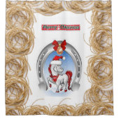 シャワーカーテンクリスマス シャワーカーテン (正面)