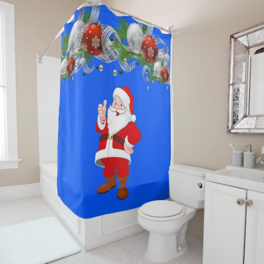 シャワーカーテンクリスマス シャワーカーテン (インサイチュ)
