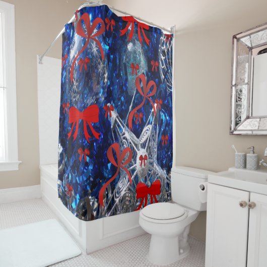 シャワーカーテンクリスマス シャワーカーテン (インサイチュ)