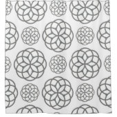 シャワーカーテングレー シャワーカーテン (正面)