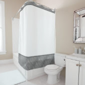 シャワーカーテングレー、水の見縁どた目 シャワーカーテン (インサイチュ)