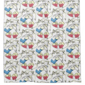 シャワーカーテンケーキ装飾器 シャワーカーテン (正面)