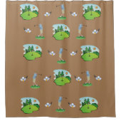 シャワーカーテンゴルフ シャワーカーテン (正面)