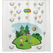 シャワーカーテンゴルフ シャワーカーテン (正面)