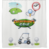 シャワーカーテンゴルフ シャワーカーテン (正面)