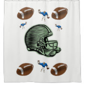 シャワーカーテンサッカースポーツ シャワーカーテン (正面)