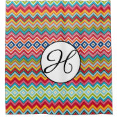 シャワーカーテンシェブロン色 シャワーカーテン (正面)