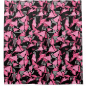 シャワーカーテンシームレスなジオメトリ三角形シェイプ シャワーカーテン (正面)