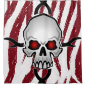 シャワーカーテンスカル シャワーカーテン (正面)