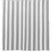 シャワーカーテンストライプグレー&ホワイト シャワーカーテン (正面)