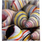 シャワーカーテンストライプシェル シャワーカーテン (正面)