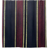 シャワーカーテンストライプ金ゴールド シャワーカーテン (正面)