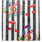 シャワーカーテンストライプ シャワーカーテン (正面)